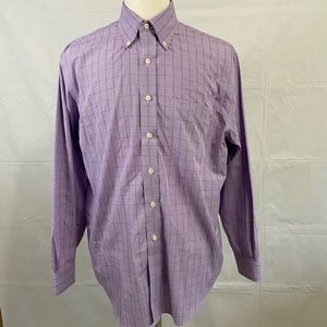 Brooks Brothers Purple Button Down Dress Shirt L